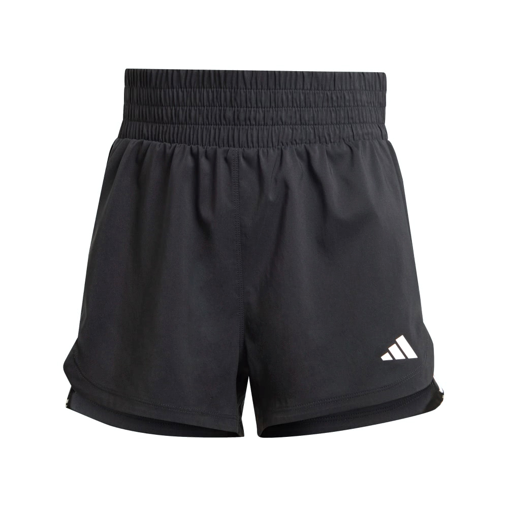 Adidas Pacer WVN High IT7760 女 短褲 高腰 運動 訓練 健身 慢跑 吸濕排汗 輕質 黑
