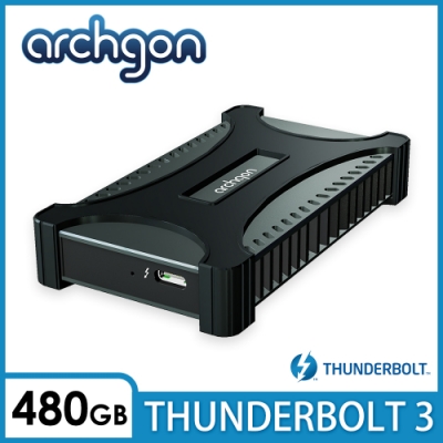archgon X70 II外接式固態硬碟Thunderbolt 3-480GB -曜石黑