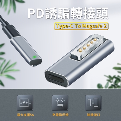 Type-C To Magsafe 2 PD誘騙轉接頭