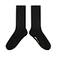 WARX除臭襪 薄款素色高筒襪-深邃黑 product thumbnail 2