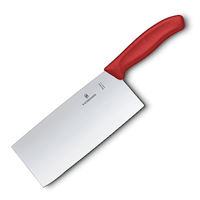 [結帳75折] VICTORINOX瑞士維氏 中式廚師刀/菜刀-紅柄禮盒 6.8561.18G