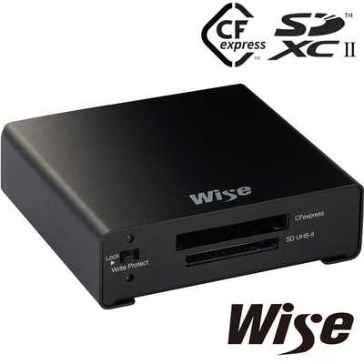 WISE 裕拓 USB 3.2 CFexpress Type B CFX / SD 高速讀卡機 (公司貨) WA-CXS07 內建防寫入開關 台灣製