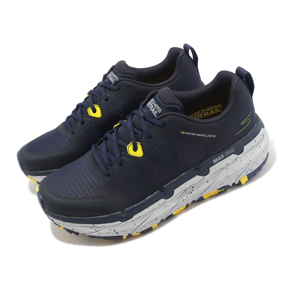 Skechers 慢跑鞋 Max Cushioning Premier Trail 男鞋 深藍 越野 長跑 緩震 支撐 220592NVY