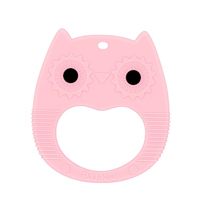 【PUKU】Baby GaGa貓頭鷹固齒器(含鍊夾/收納盒)