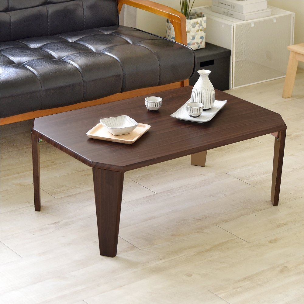 《HOPMA》DIY巧收多角型和室桌/折疊桌/懶人桌/收納桌-寬75X深50X高32cm