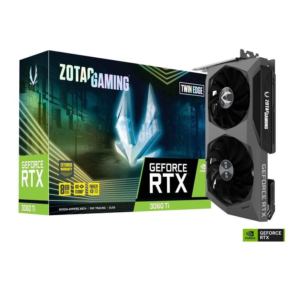 ZOTAC索泰GAMING GeForce RTX 3060 Ti GDDR6X Twin Edge 顯示卡