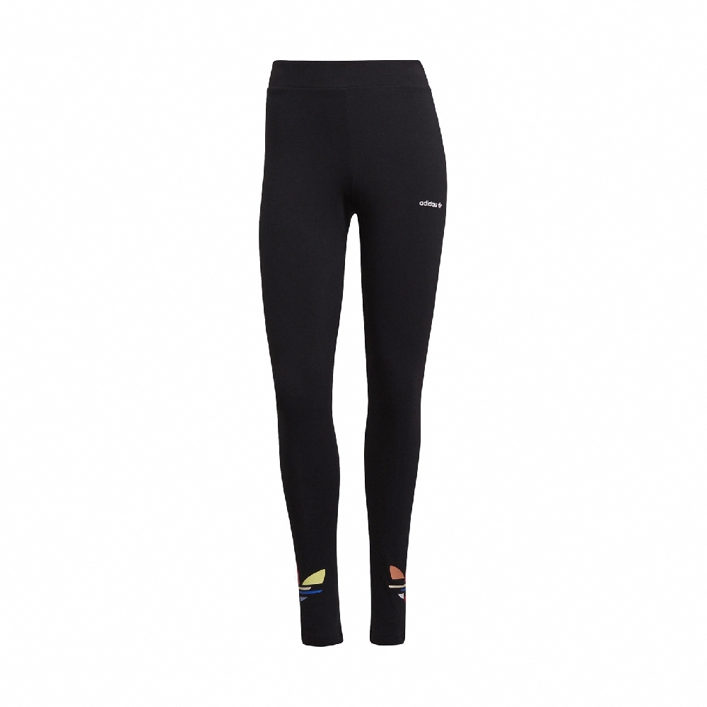 adidas 長褲 ADICOLOR Tights 緊身 女款 愛迪達 三葉草 內搭 健身 重訓 黑 彩色 H22850