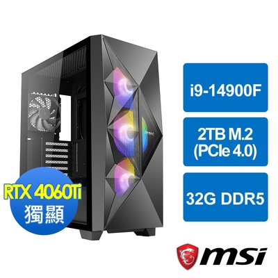 微星B760平台[暴風勇士]i9-14900F/32G/RTX 4060 Ti/2TB_M2