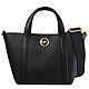 MICHAEL KORS HADLEIGH 經典MK LOGO素面手提斜背兩用小托特包(黑) product thumbnail 1