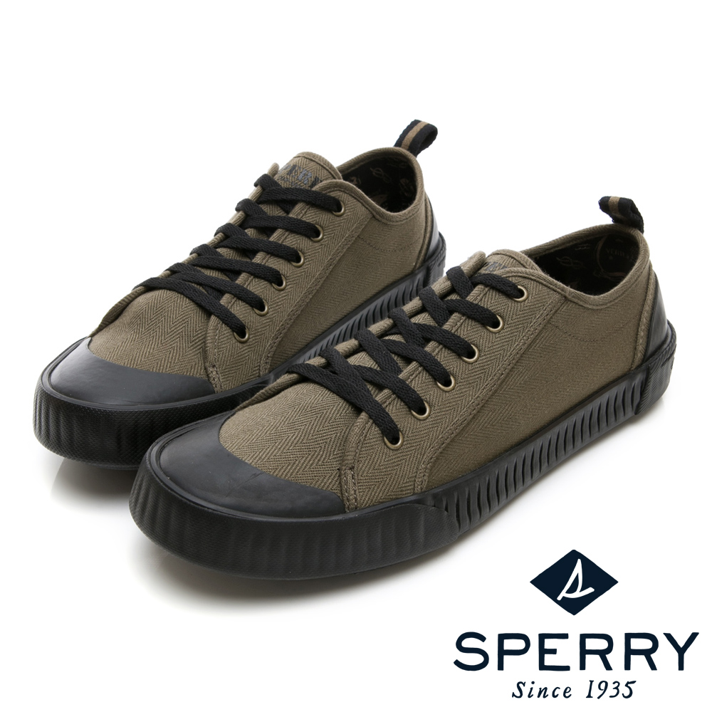 SPERRY 復古雋永撞色減壓休閒鞋(男)-橄欖綠