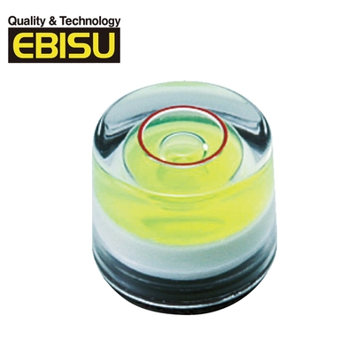 【Ebisu Diamond】丸型水平氣泡管(有磁) 12×9.7mm(R12M)