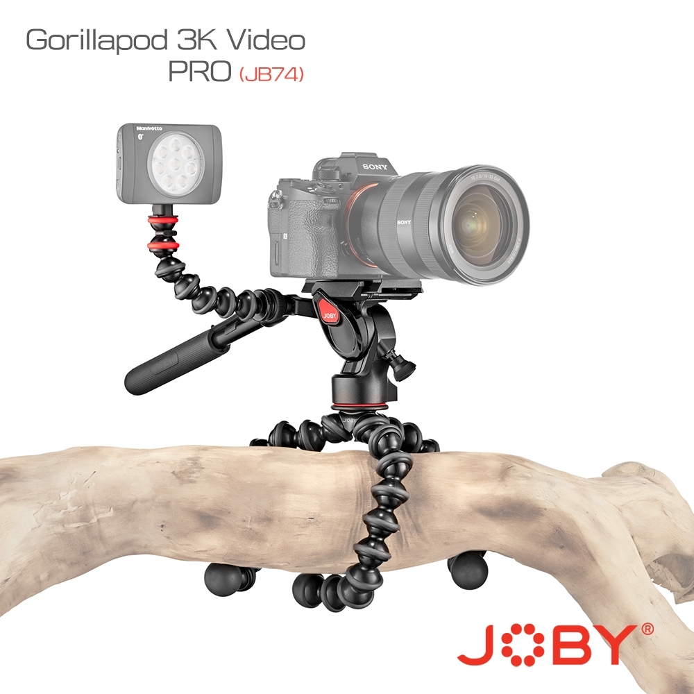 JOBY 錄影用金剛爪 3K Pro (JB74) Gorillapod 3K Video PRO 錄影三腳架