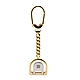 BALLY 經典LOGO馬蹄形簍空鑰匙圈吊飾-金色 product thumbnail 1
