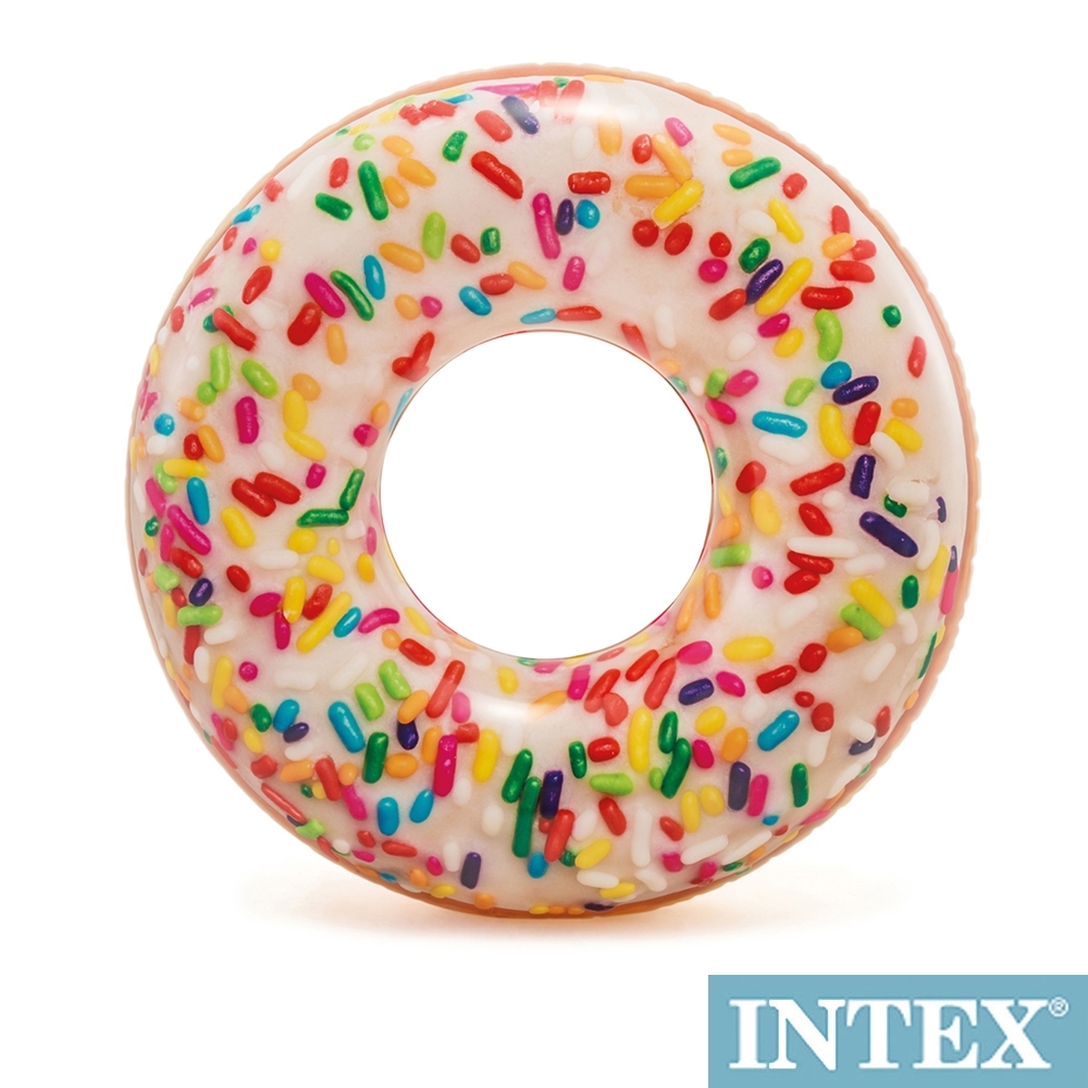 INTEX 糖果DONUT游泳圈114cm 適用9歲+(56263)
