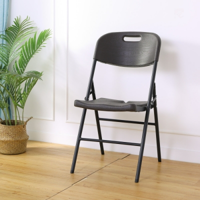 Amos-木紋塑膠折疊椅