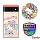 三麗鷗 Kitty Google Pixel 6 輕薄軍規防摔彩鑽手機殼-凱蒂同樂會 product thumbnail 1