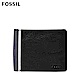 FOSSIL ELGIN 真皮實用雙色造型男夾-黑灰色 ML4179001 product thumbnail 1