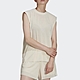 adidas 背心 女款 短袖上衣 運動 三葉草 國際碼 TANK TOP 米白 HE4956 product thumbnail 1