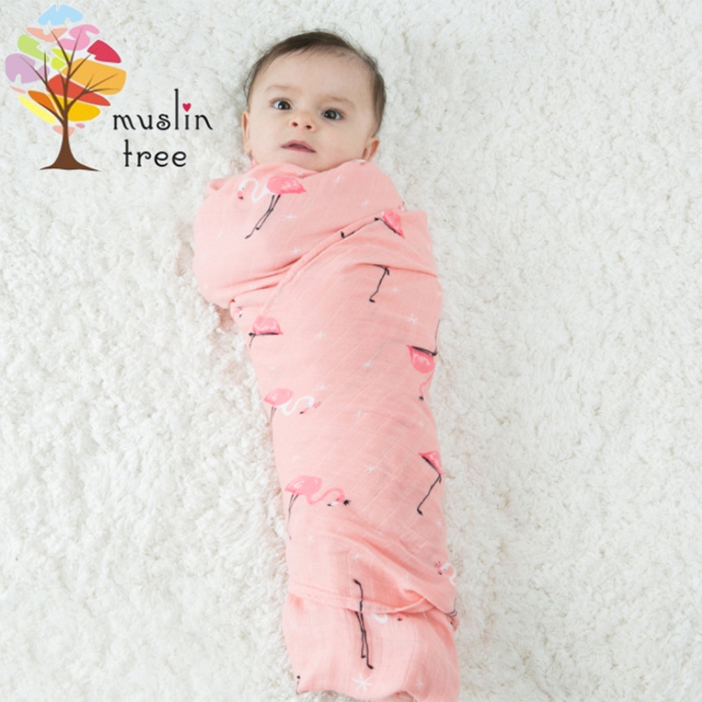 Muslin tree【2入】嬰兒多功能竹纖維雙層紗布包巾