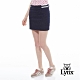 【Lynx Golf】女款Lynx字樣緹織設計休閒褲裙-深藍色 product thumbnail 2