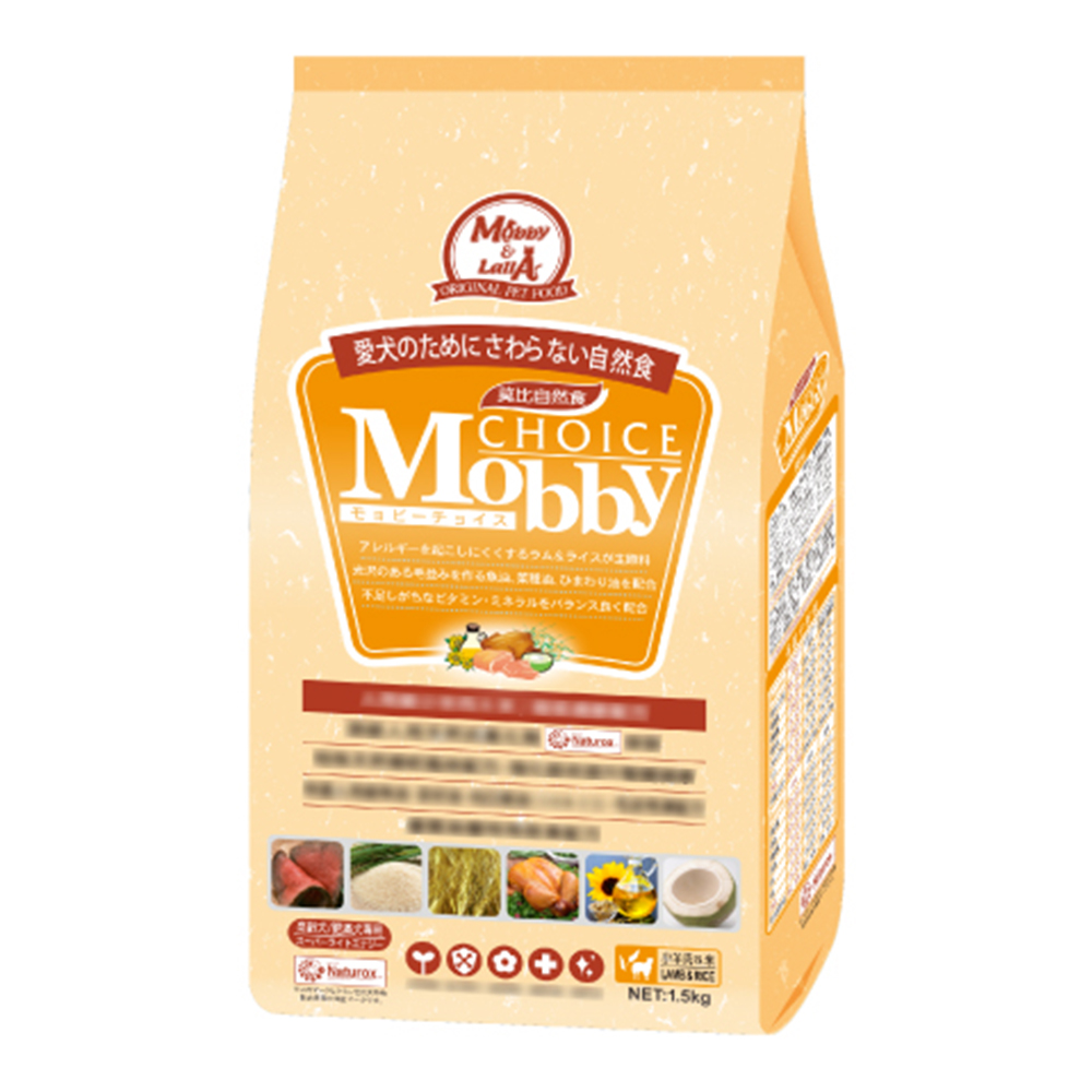 莫比Mobby 羊肉&米 肥滿犬/高齡犬專業配方 1.5KG 兩包組