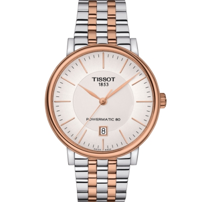 TISSOT 天梭 CARSON 都會品味紳士機械錶(T1224072203101)/40mm