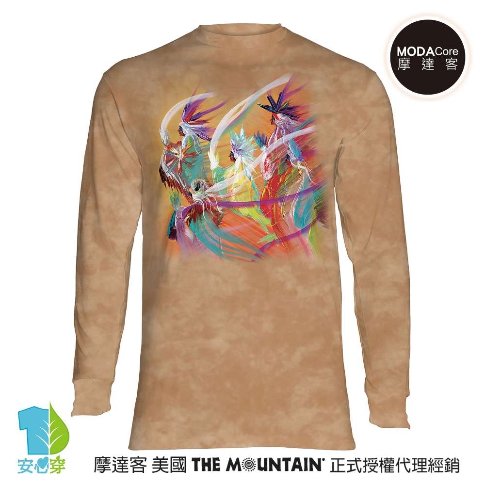 摩達客 預購 美國The Mountain 印第安彩虹舞 純棉長袖T恤