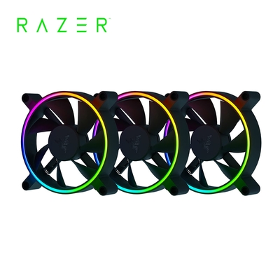 雷蛇Razer KUNAI 苦無 12cm*3 ARGB 機殼風扇-三包裝