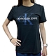 Calvin Klein 經典印刷CK文字圖案短袖T恤(女)-黑色 product thumbnail 1