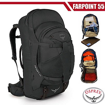 美國 OSPREY 新款 Farpoint 55L 多功能行李背包_火山灰 R