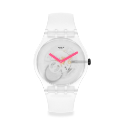 SWATCH New Gent 原創系列手錶SNOW BLUR 迷濛白(41mm)