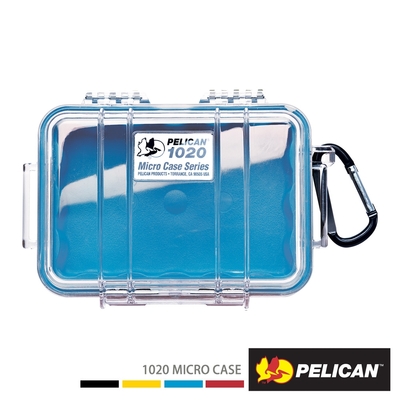 美國 PELICAN 1020 微型防水氣密箱 透明-藍色