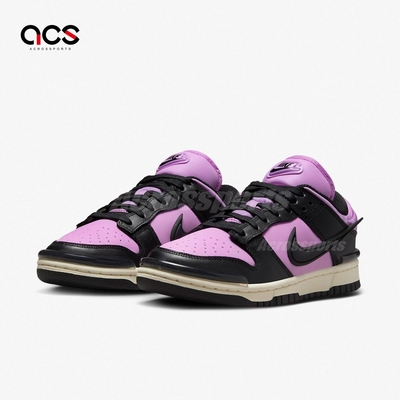 Nike 休閒鞋 Wmns Dunk Low Twist 女鞋 粉紫 黑 Rush Fuchsia DZ2794-500