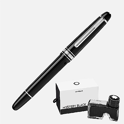 MONTBLANC 萬寶龍 大師傑作 大班系列 鍍鉑金經典鋼筆+墨水 福袋組合