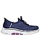 Skechers Go Walk 7 [125213NVPR] 女 健走鞋 休閒 步行 懶人鞋 瞬穿舒適科技 透氣 深藍 product thumbnail 1