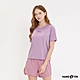 Hang Ten-女裝-恆溫多功能-涼感彈性剪接線拚色短袖機能T恤-粉紫 product thumbnail 1