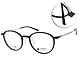 Alphameer 光學眼鏡 韓國塑鋼細框款 Project-C系列 / 霧面磨砂黑 銀#AM3904 C8012-12號腳 product thumbnail 1