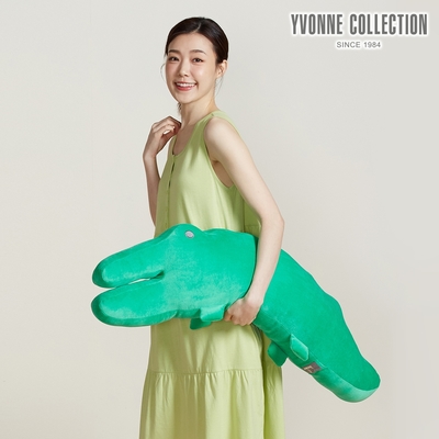 YVONNE 以旺傢飾 網路限定｜鱷魚造型長抱枕-草綠