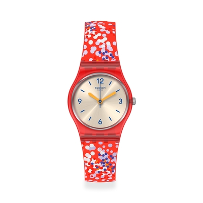 swatch lady 原創系列手錶confettini rossi(25mm)