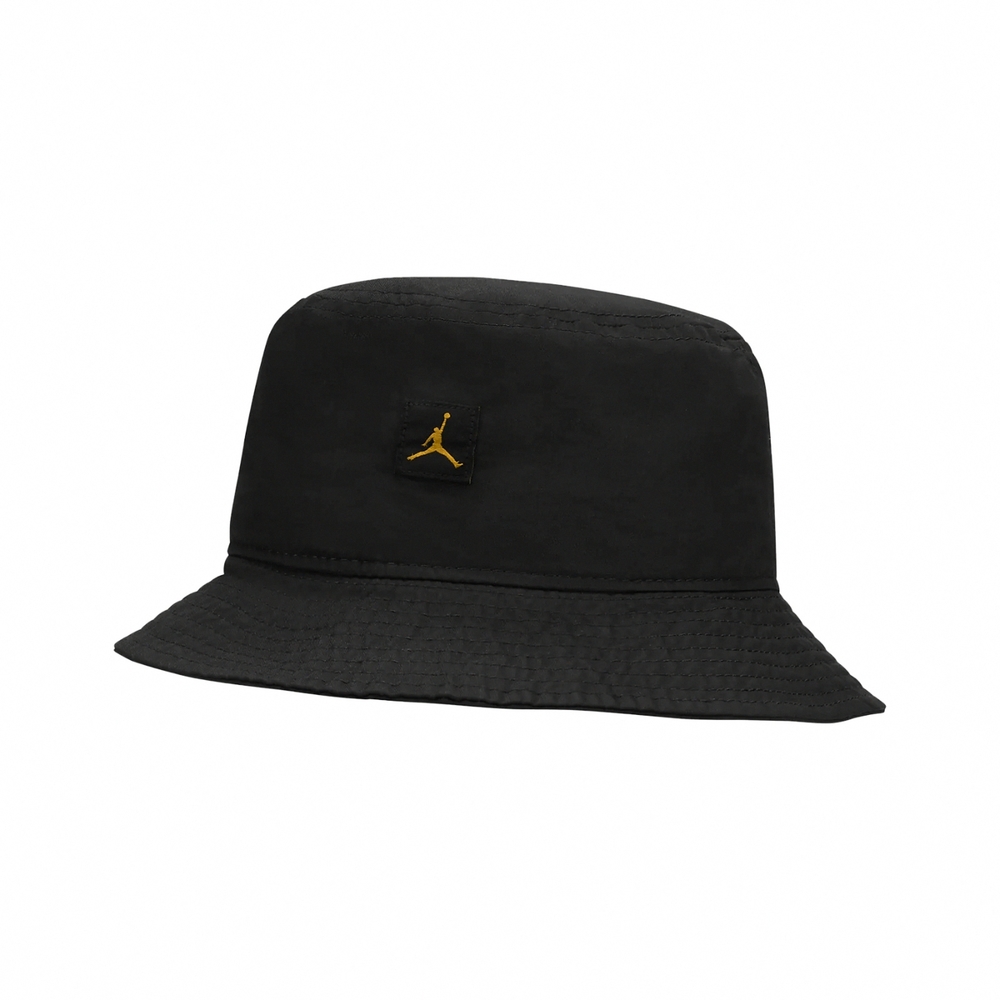 Nike 漁夫帽 Jordan Jumpman Washed 黑 黃 男女款 水桶帽 水洗 復古 帽子 喬丹 DC3687-012