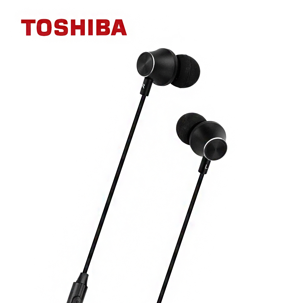 【2入組限量發行】【TOSHIBA 東芝】Hi-Res高解析入耳式耳機 黑色-RZE-HD711E-K