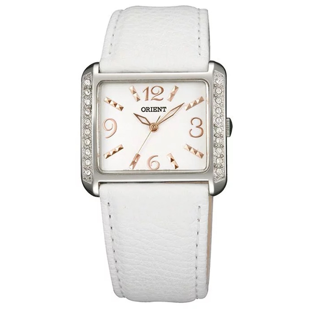 ORIENT 東方錶 優雅晶鑽 方形腕錶 31mm / SQCBD004W