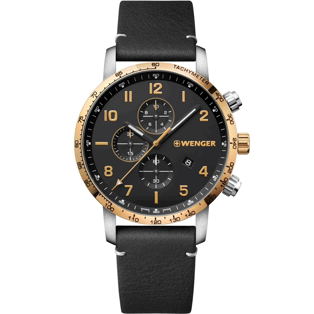 WENGER Attitude Chrono 紅翼行動計時男錶(01.1543.111)