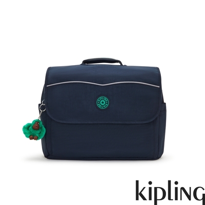 Kipling 藍綠拼接兩用手提後背包-CODIE M