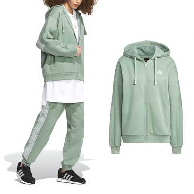 Adidas Word FZ Hoodie 女 綠色 運動 休閒 連帽 外套 IK9894