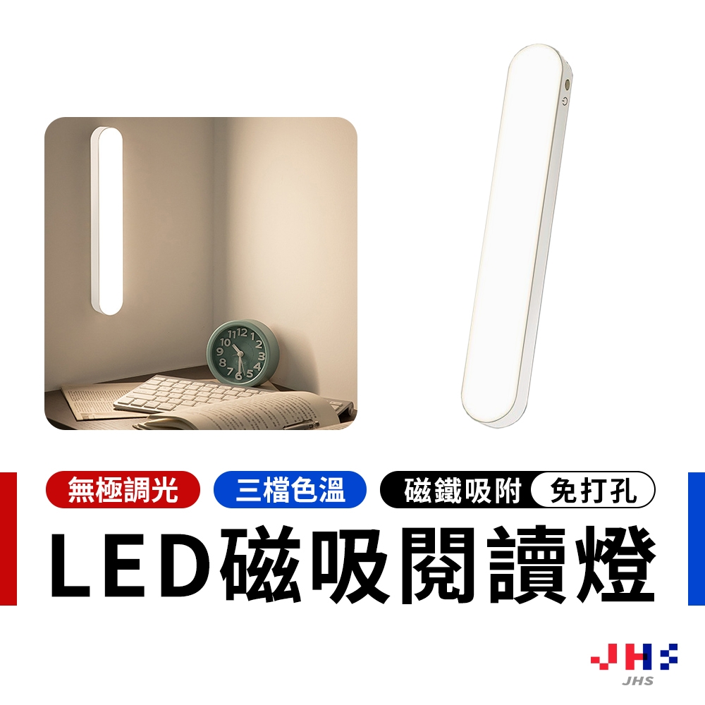 【二入組】LED磁吸閱讀燈 夜燈 檯燈 閱讀燈 LED感應燈 小夜燈 走廊燈 櫥櫃燈