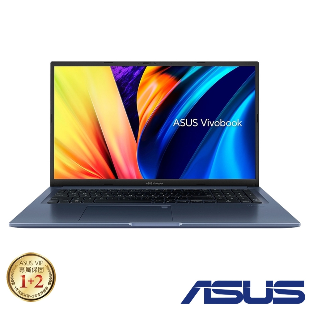 ASUS K1703ZA 17.3吋筆電 (i7-12700H/24G/512G SSD/Iris Xe/Vivobook 17X/午夜藍/特仕版)