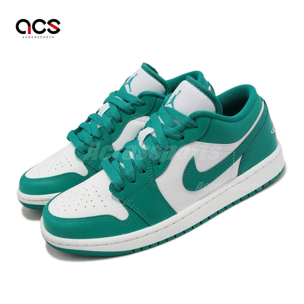 Nike Wmns Air Jordan 1 Low 男女鞋白綠松石Turquoise 經典1代低筒