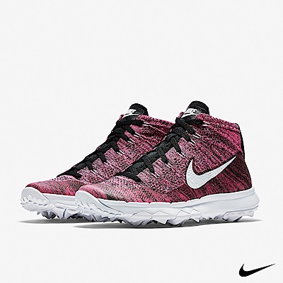 NIKE GOLF FLYKNIT 編織女高爾夫球鞋 桃 819006-600