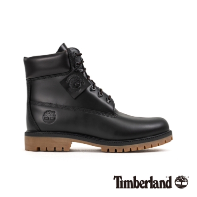 Timberland 男款黑色全粒面休閒靴|A22WK